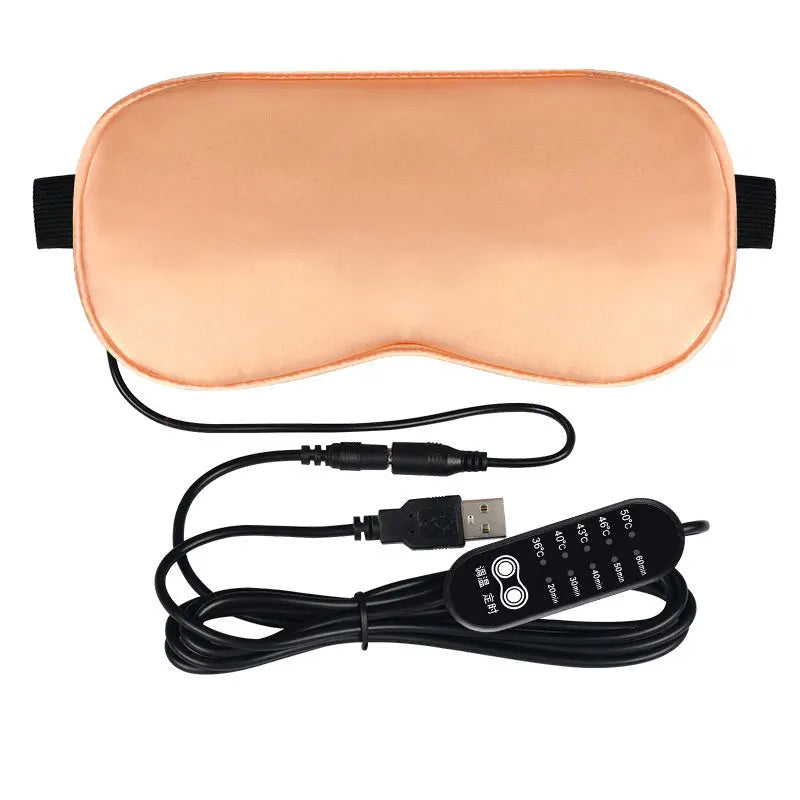 USB Heated Silk Sleep Mask – Eye Compress