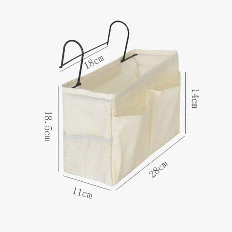 Bedside Hanging Storage Basket with Hooks