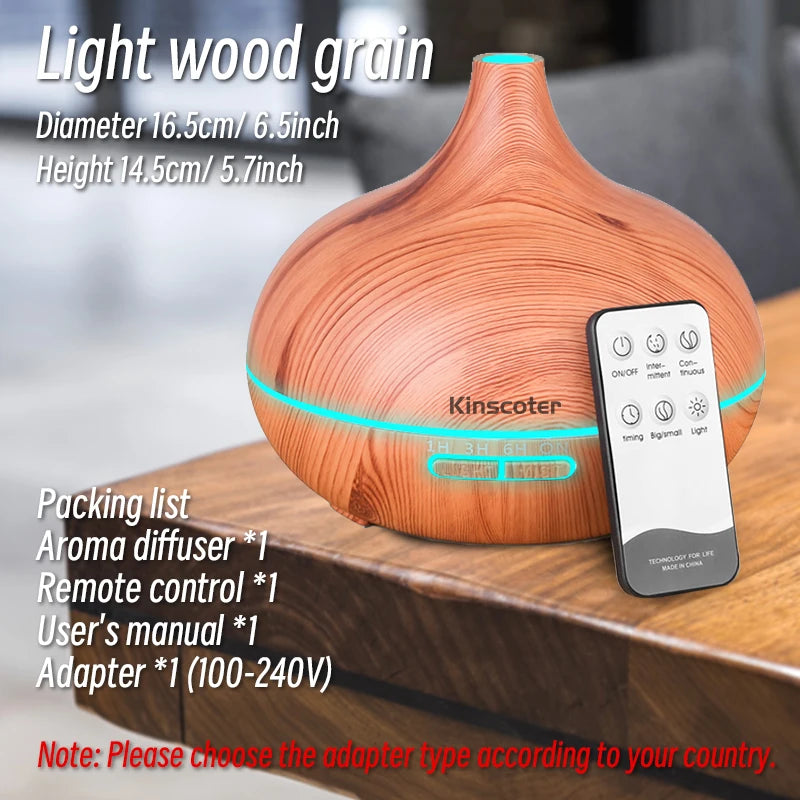 500ml Wood Grain Aroma Diffuser