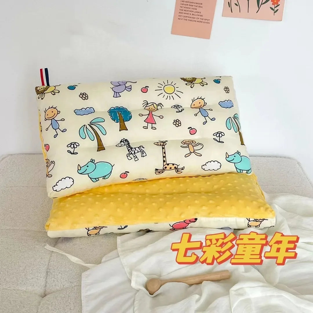 Soft Velvet Baby Sleep Pillow for Newborns