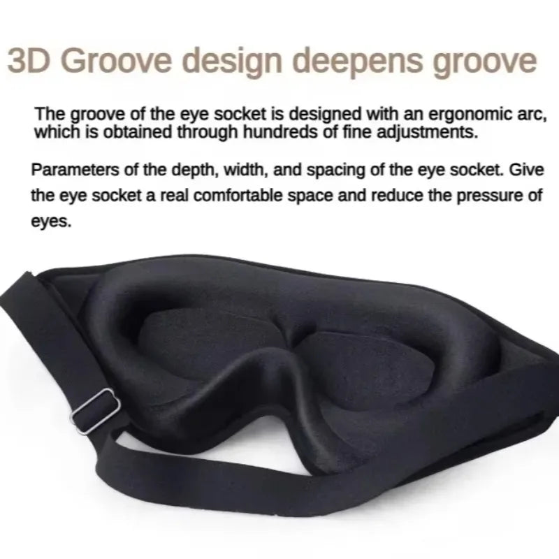 3D Sleep Mask – Memory Foam Eye Cover