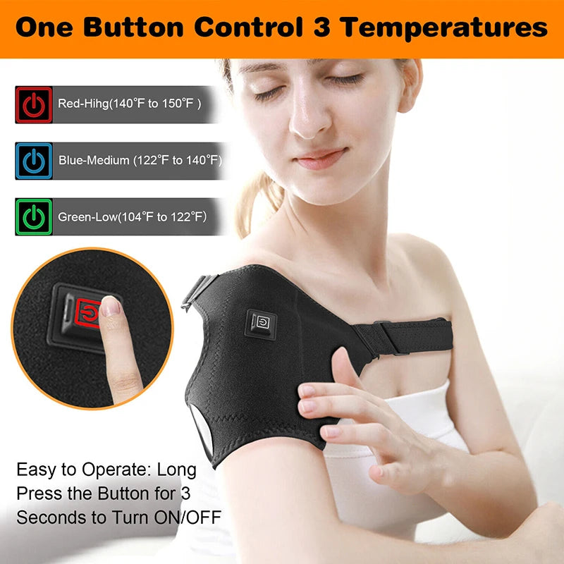 Heated Shoulder Brace for Pain Relief