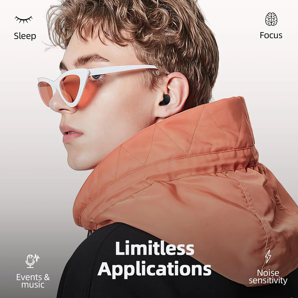 Ultra Soft Reusable Silicone Earplugs for Sleep