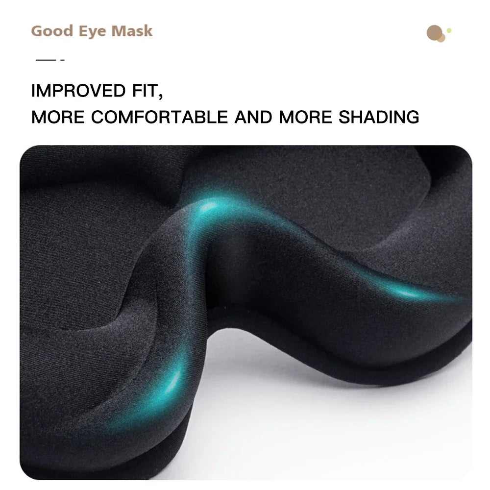 3D Memory Foam Sleep Mask – Travel & Night