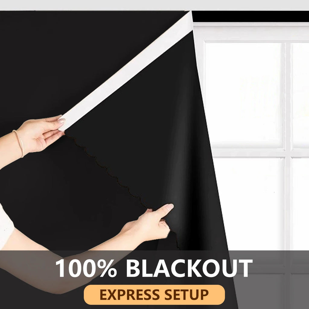 Self-Adhesive 100% Blackout Curtain – 1PC