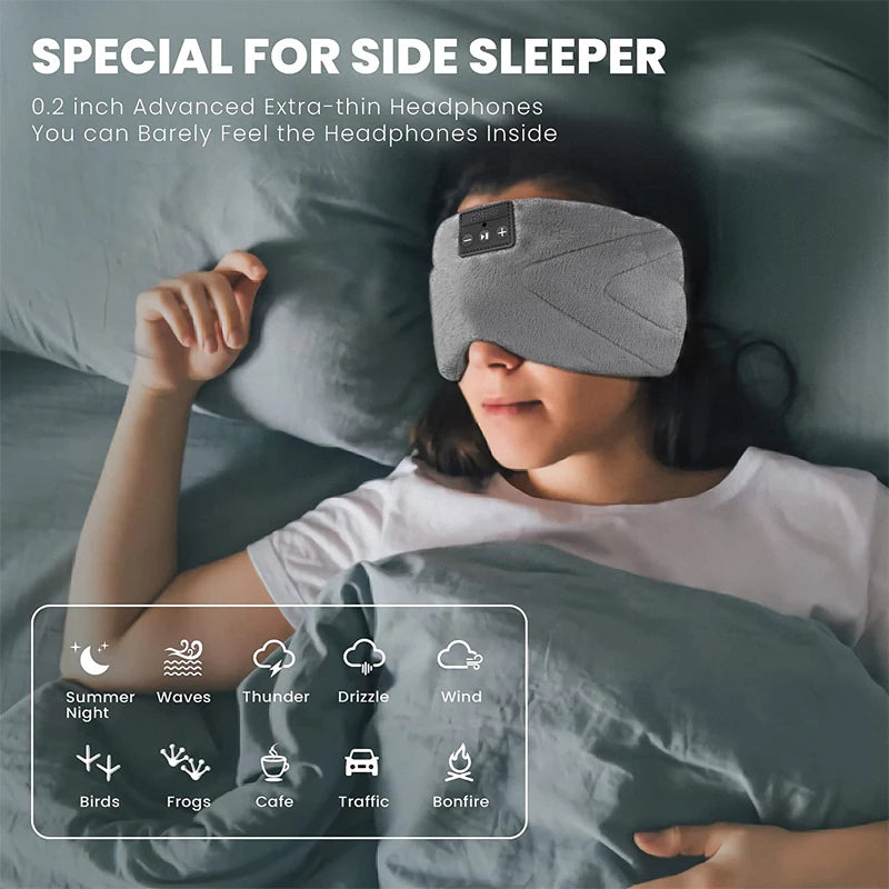 Bluetooth 5.2 Sleep Mask with White Noise