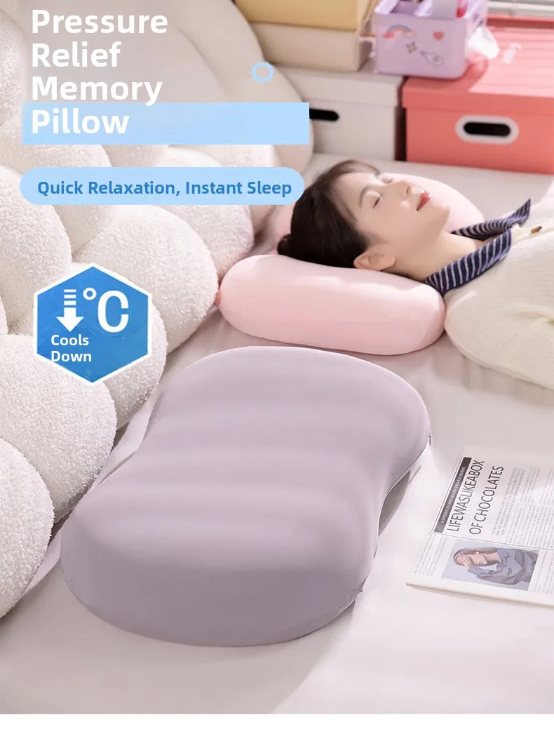 Ice Silk Low Profile Memory Foam Pillow