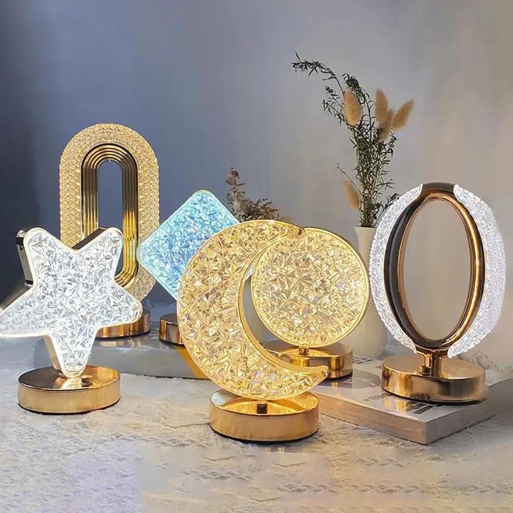 3D Moon LED Touch Night Lamp