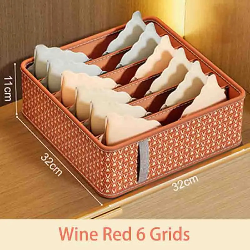 Multi-Compartment Underwear Organizer Box