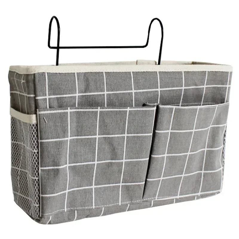 Bedside Hanging Storage Basket with Hooks