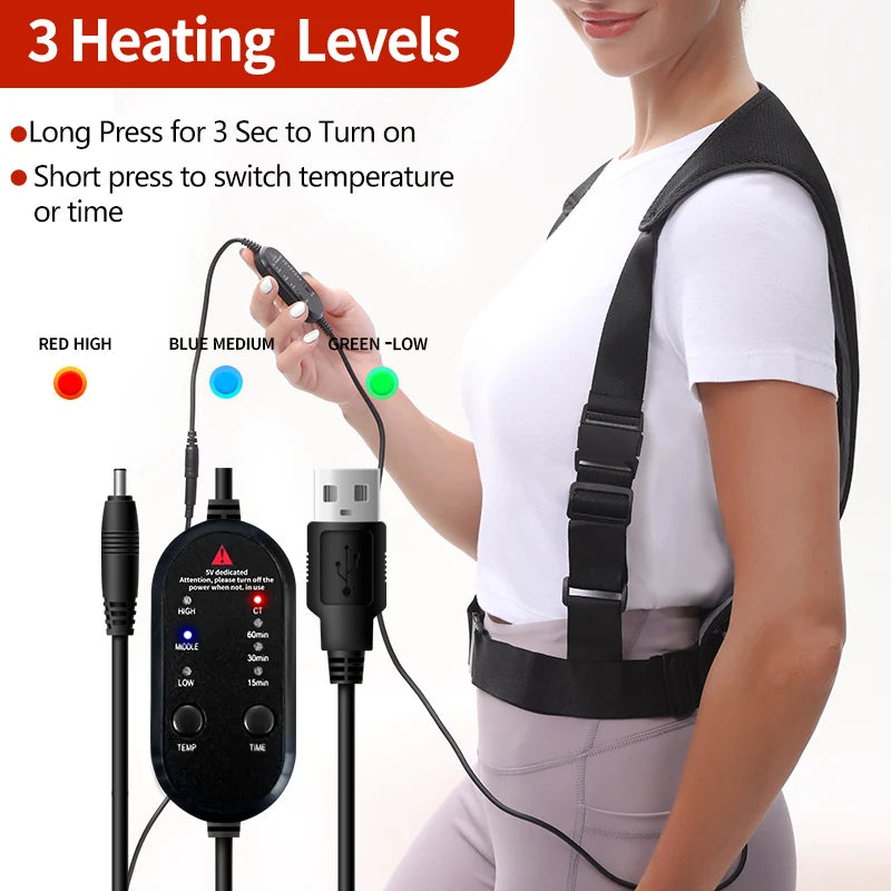 Electric Heating Vest for Neck & Back