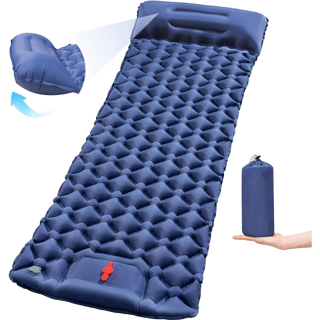 Ultralight Folding Camping Sleep Mat with Pillow