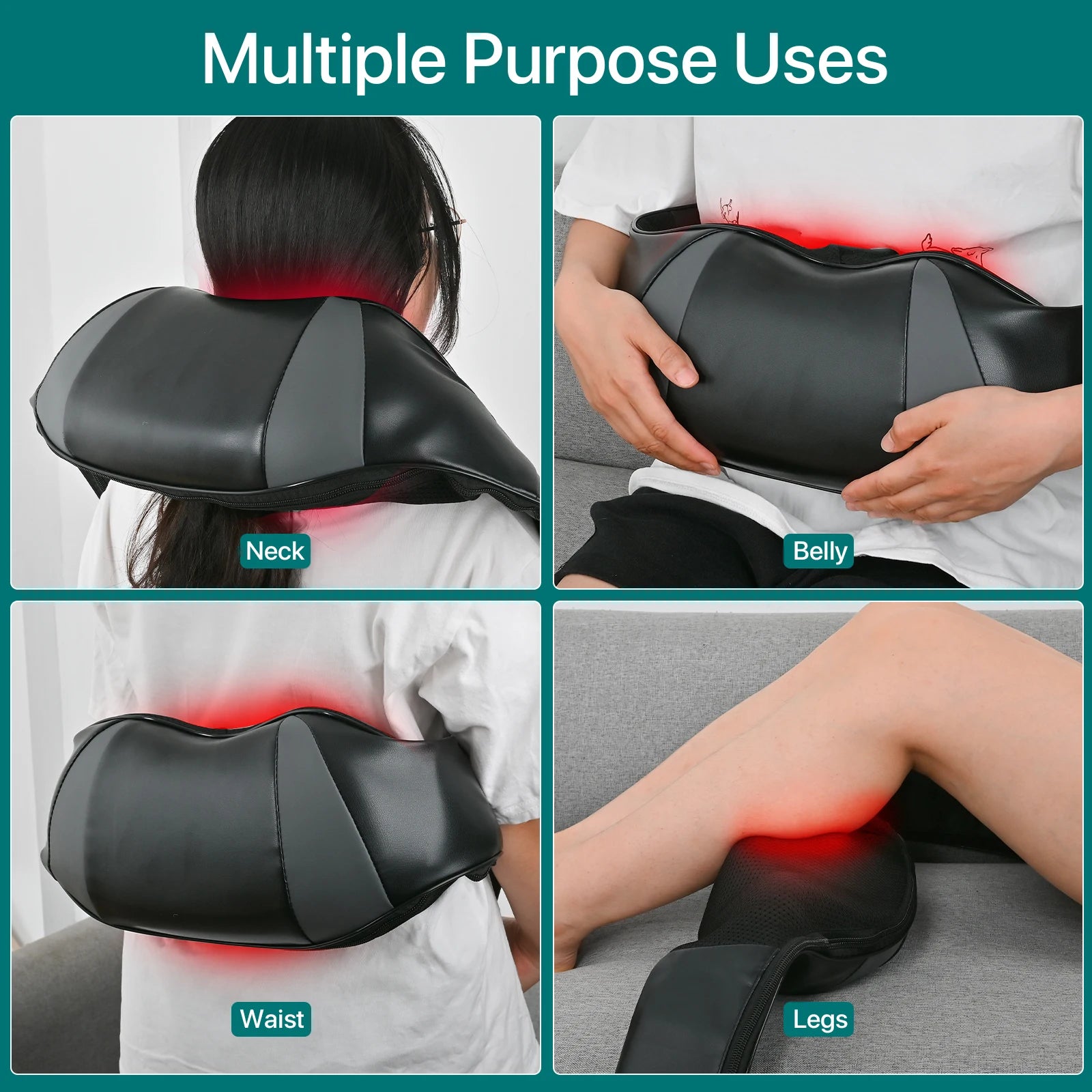 Shiatsu Neck & Back Massager Pillow