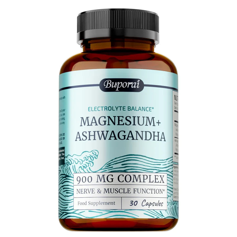 Magnesium + Ashwagandha Capsules 900mg