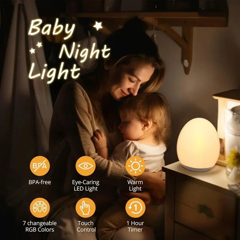 7-Color RGB Touch Bedside Lamp