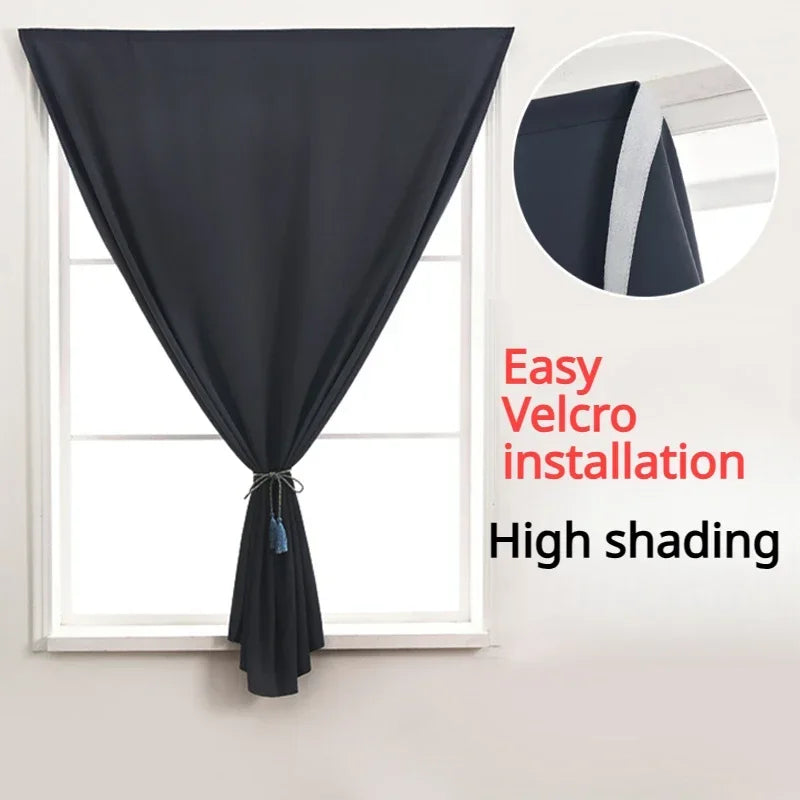 No-Drill 99% Blackout Short Curtains