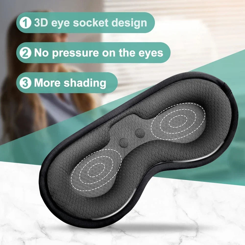 Heated Eye Mask – 3D Warm Therapy Massager
