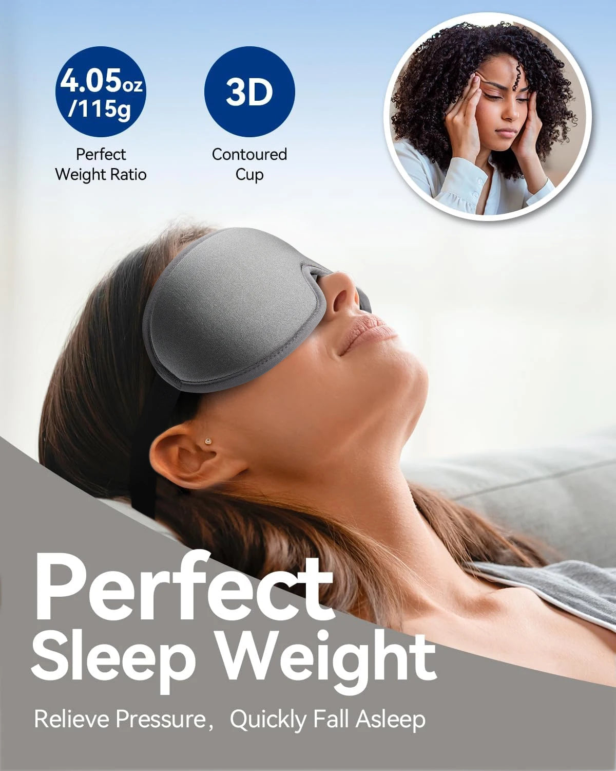 3D Soft Sleep Mask – Light Blocking