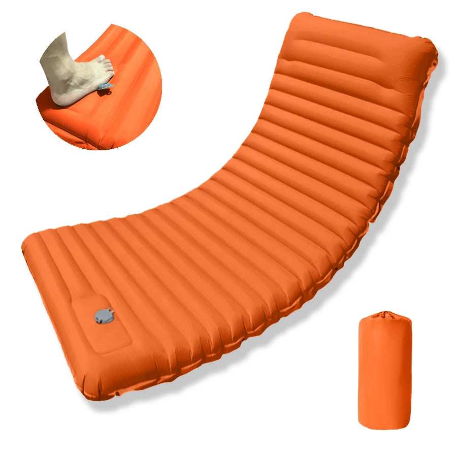 Ultralight Folding Camping Sleep Mat with Pillow