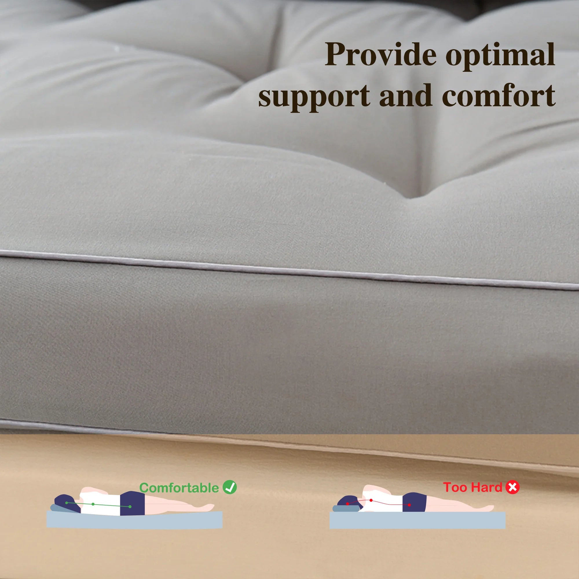 Cooling Plush Pillow Top Mattress Topper