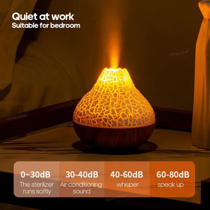 300ml Volcano Air Humidifier with Lights