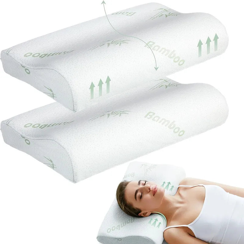 Bamboo Memory Foam Neck Pillow