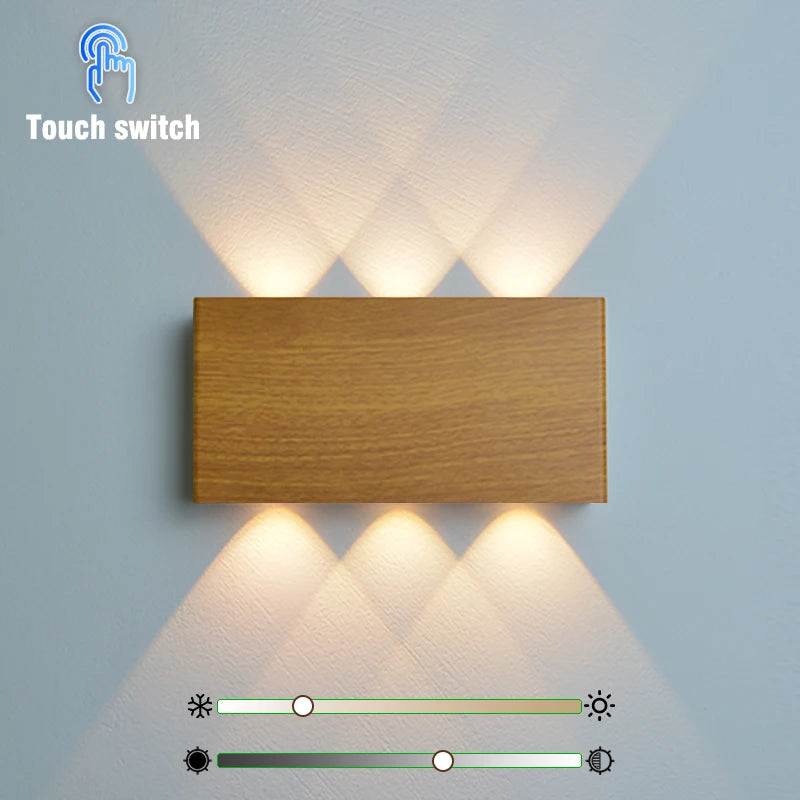 Touch Dimming LED Wall Lamp USB Rechargeable