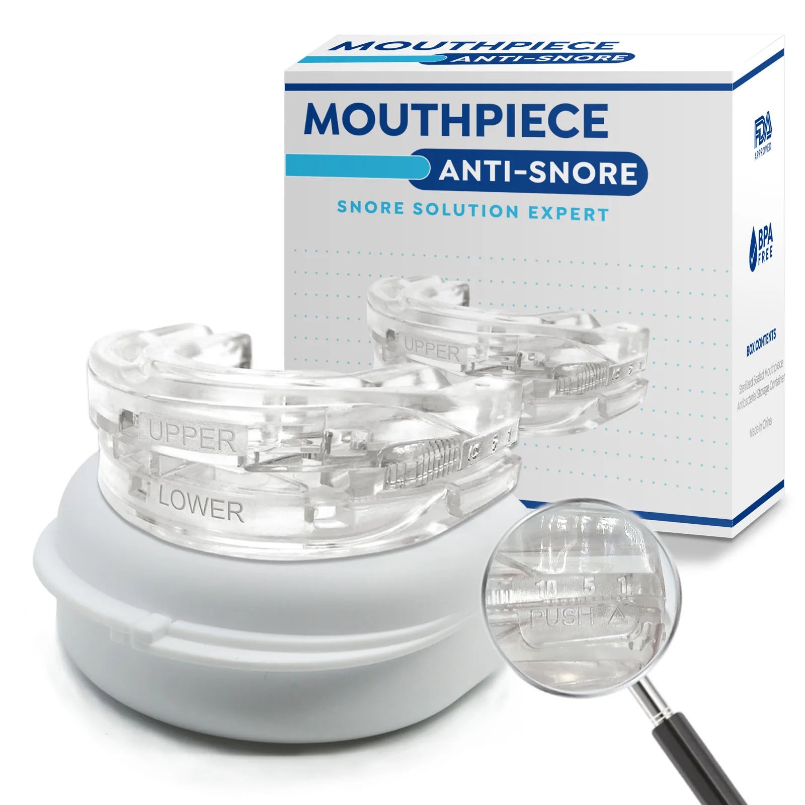 Anti Snoring Mouth Guard Improve Sleeping Reduction Snoring Device Teeth Bruxism Adjustable Orthodontic Snore Device