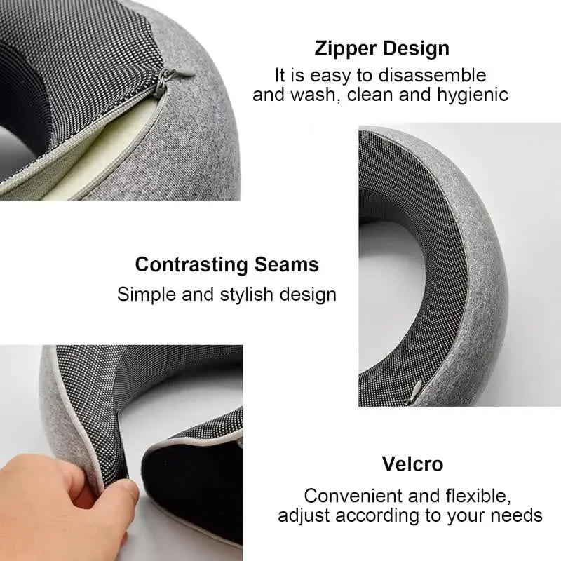 Adjustable Memory Foam Travel Neck Pillow