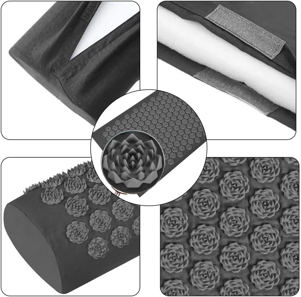 Acupressure Yoga Mat & Foot Massage Pillow