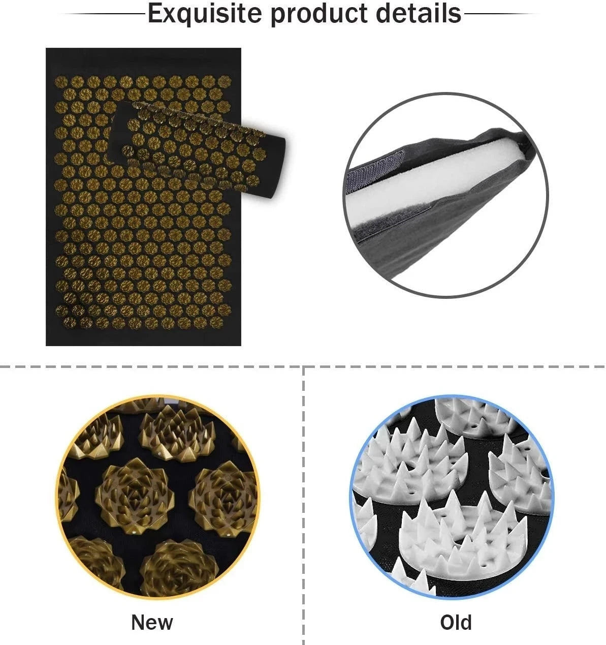 Acupressure Yoga Mat & Foot Massage Pillow