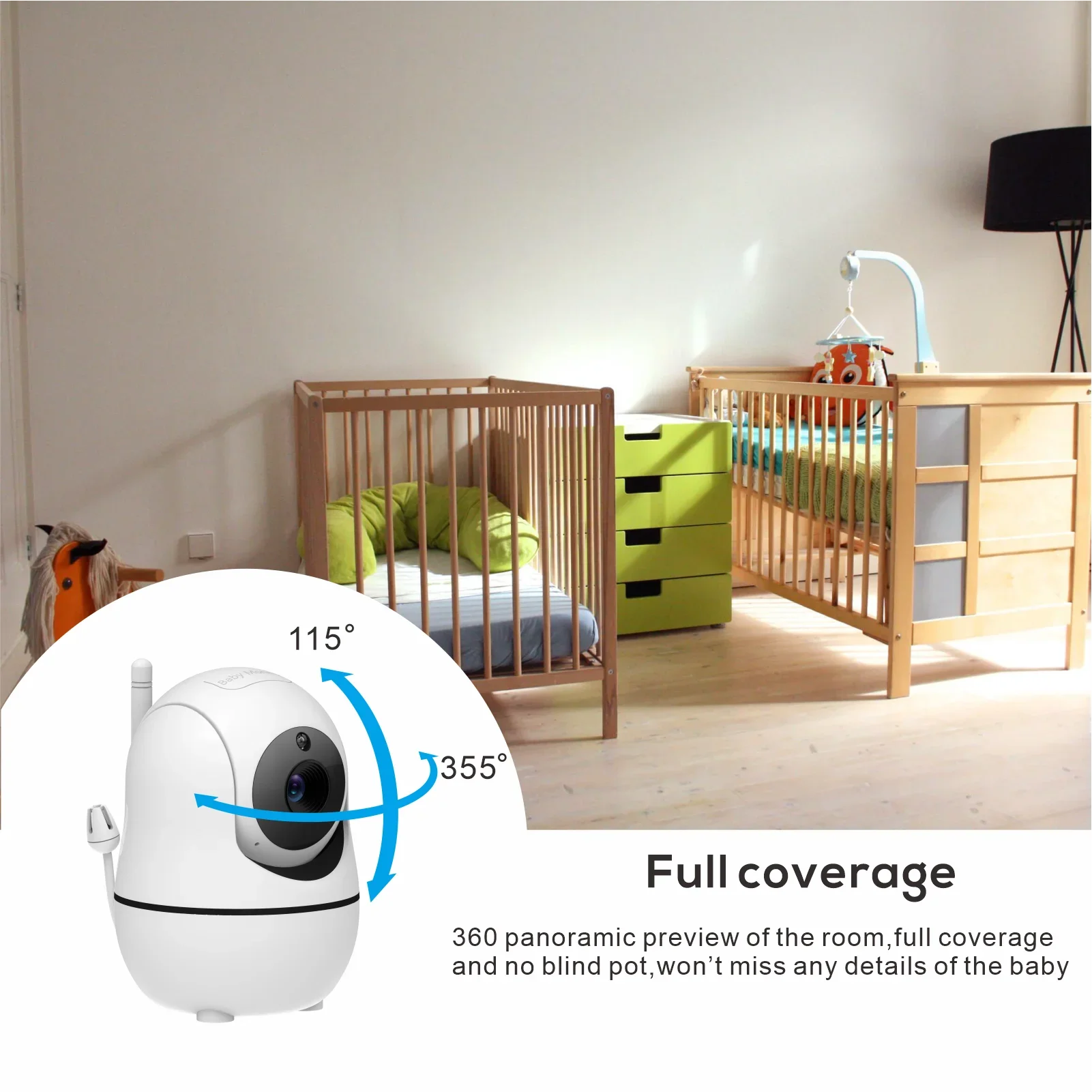 5" Video Baby Monitor with Camera & Audio