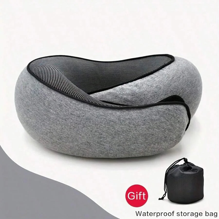 Memory Foam Travel Neck Pillow with Cover