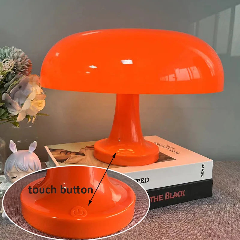 LED Mushroom Touch Night Lamp