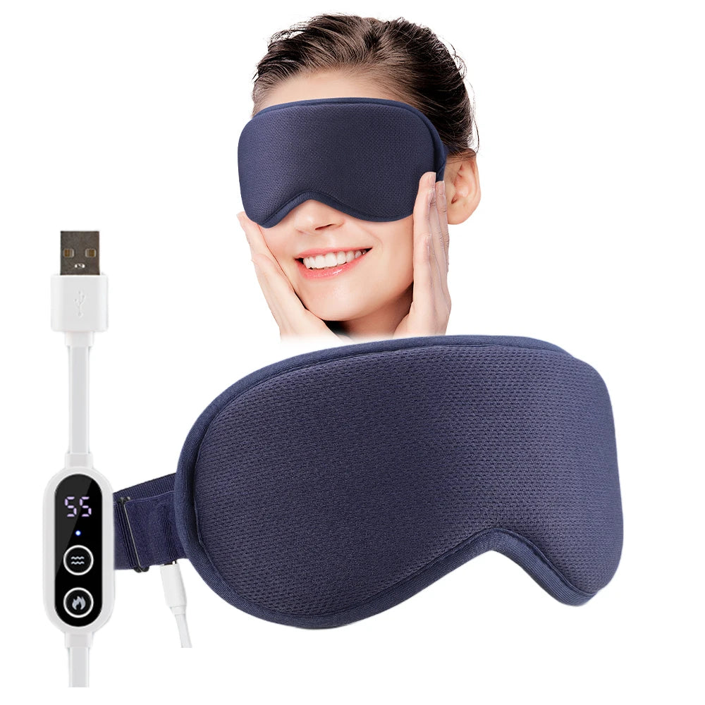 USB Heated Eye Mask – Massage & Steam Relief