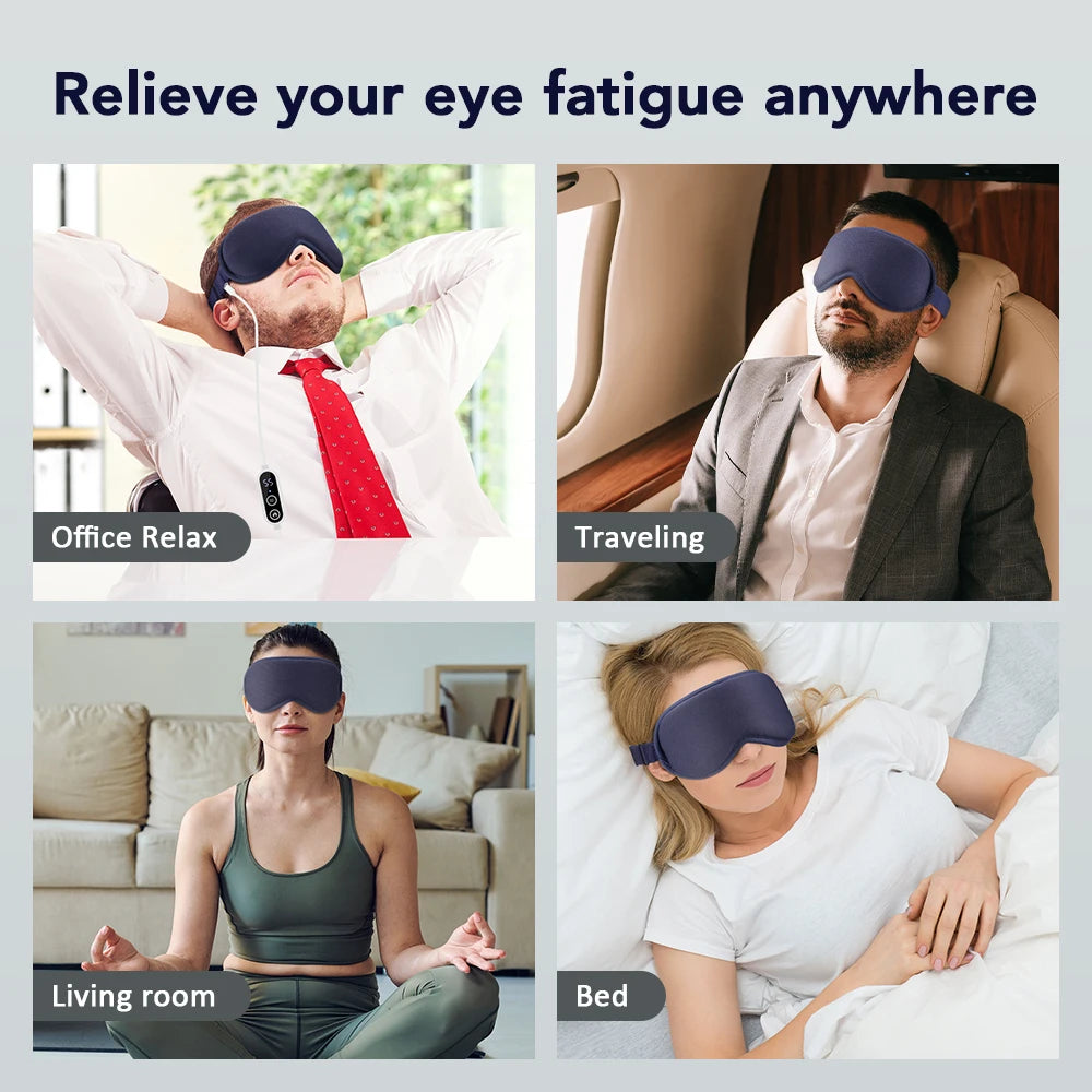 3-Level Heated Steam Eye Massage Mask