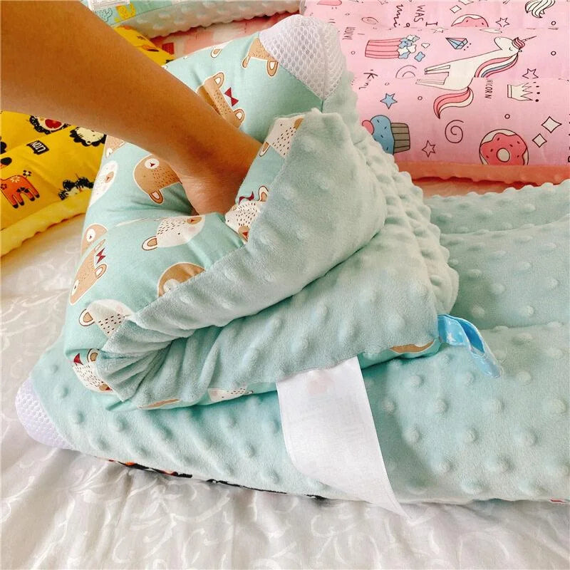 Kids Cotton Pillow with Cute Cartoon Print