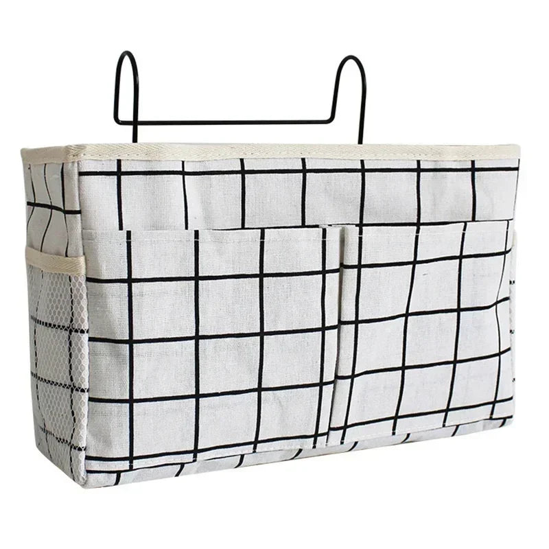 Bedside Hanging Storage Basket with Hooks