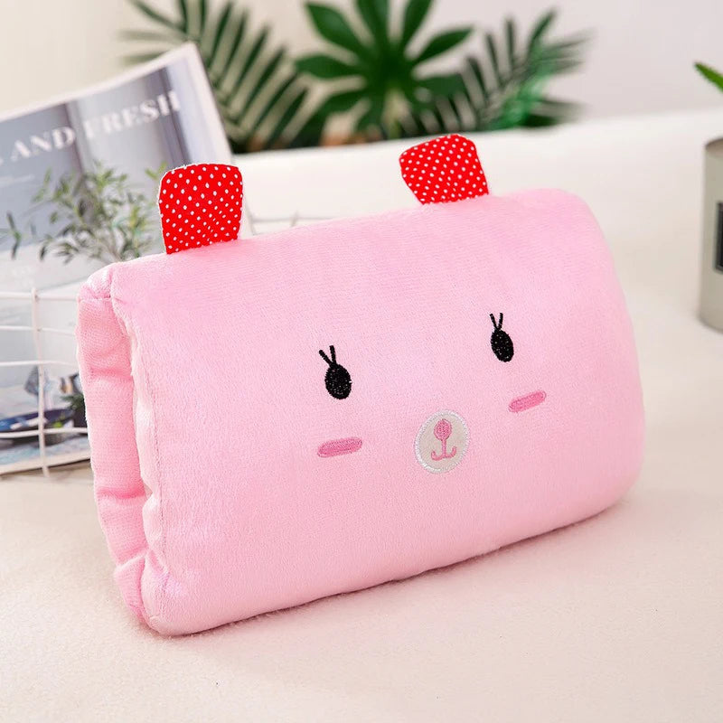 Kids Plush Hand-Warming Nap Pillow Toy