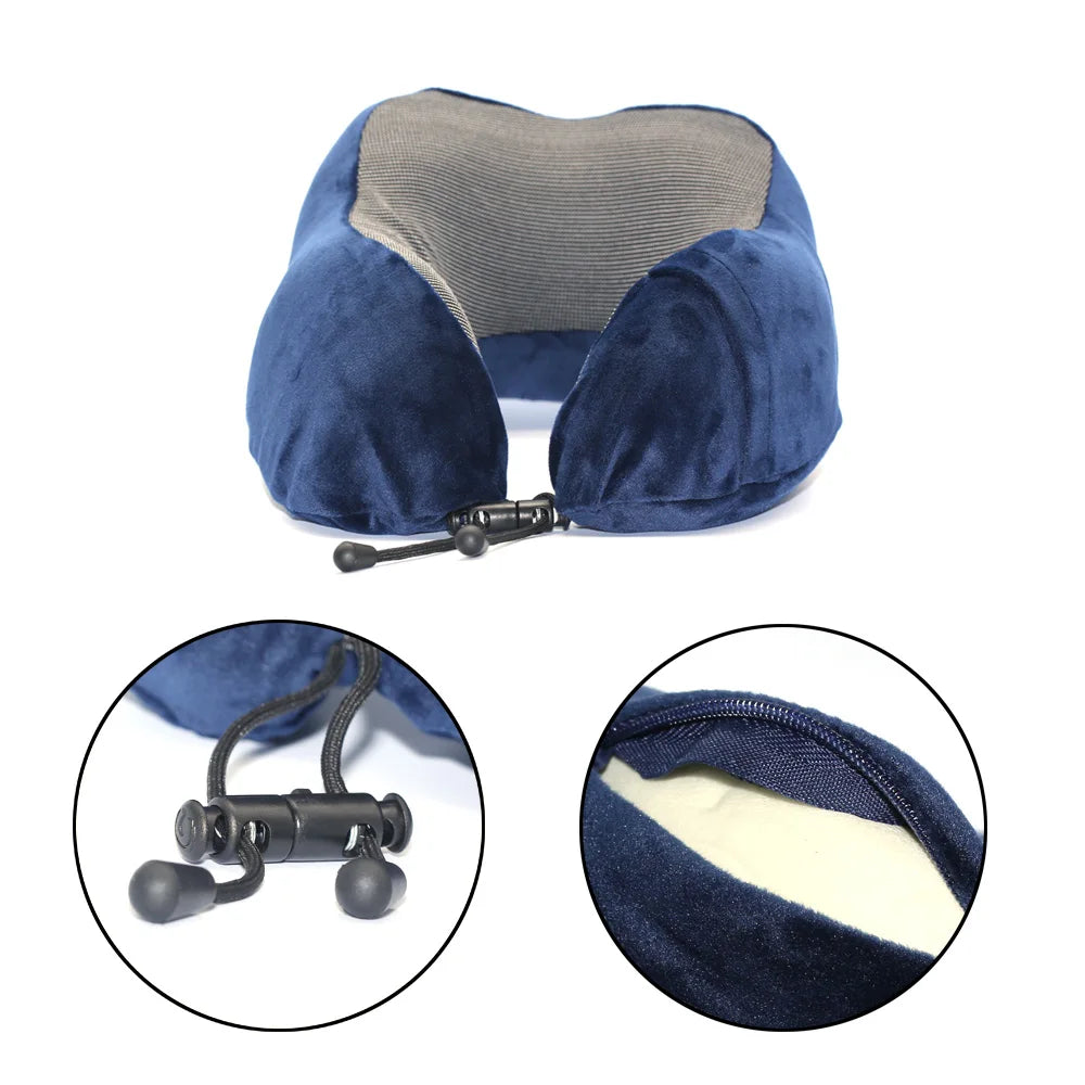 U-Shaped Memory Foam Travel Neck Pillow
