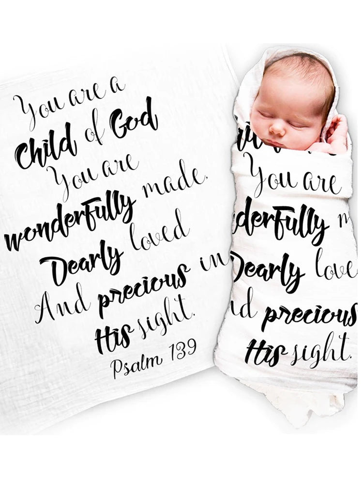 White Muslin Baby Swaddle Blanket