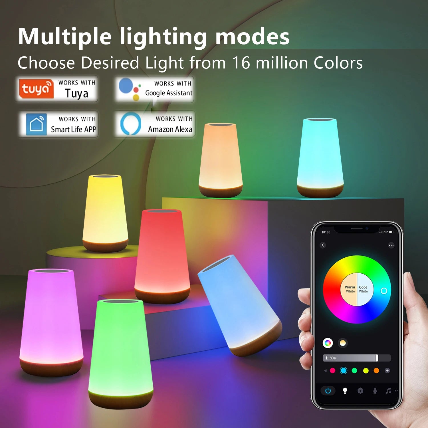 Tuya WiFi RGB Smart Touch Table Lamp