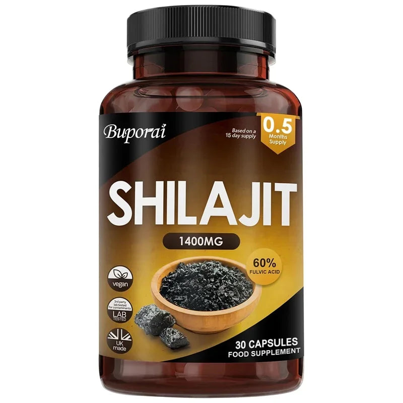 Shilajit Capsules 1400mg – Energy & Immunity