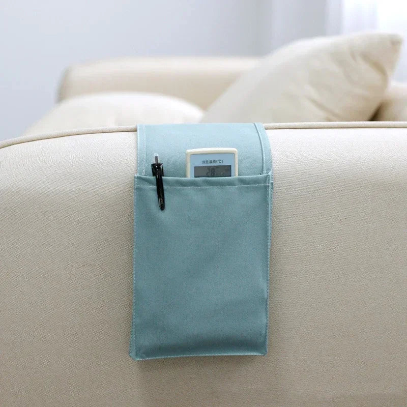 Cotton Linen Bedside Hanging Storage Organizer