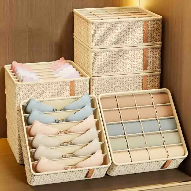 Multi-Compartment Underwear Organizer Box