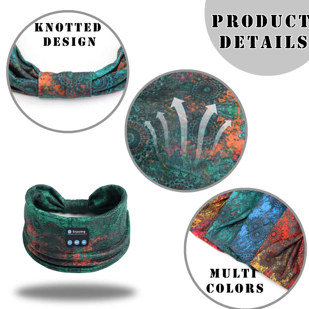 Wireless Leopard Sleep Headband Headphones