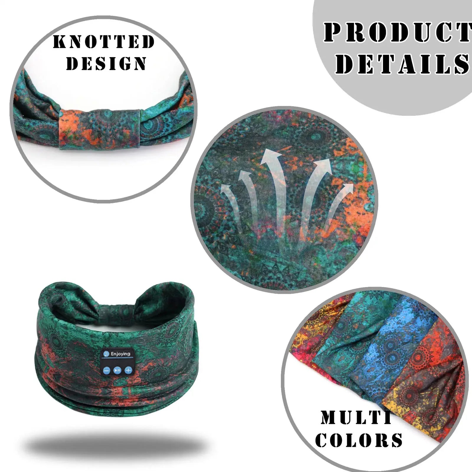 Wireless Leopard Sleep Headband Headphones