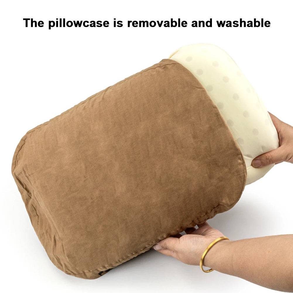 Slow-Rebound Memory Foam Travel Neck Pillow