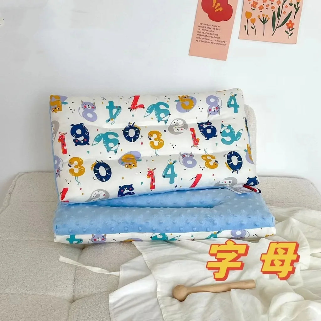 Soft Velvet Baby Sleep Pillow for Newborns