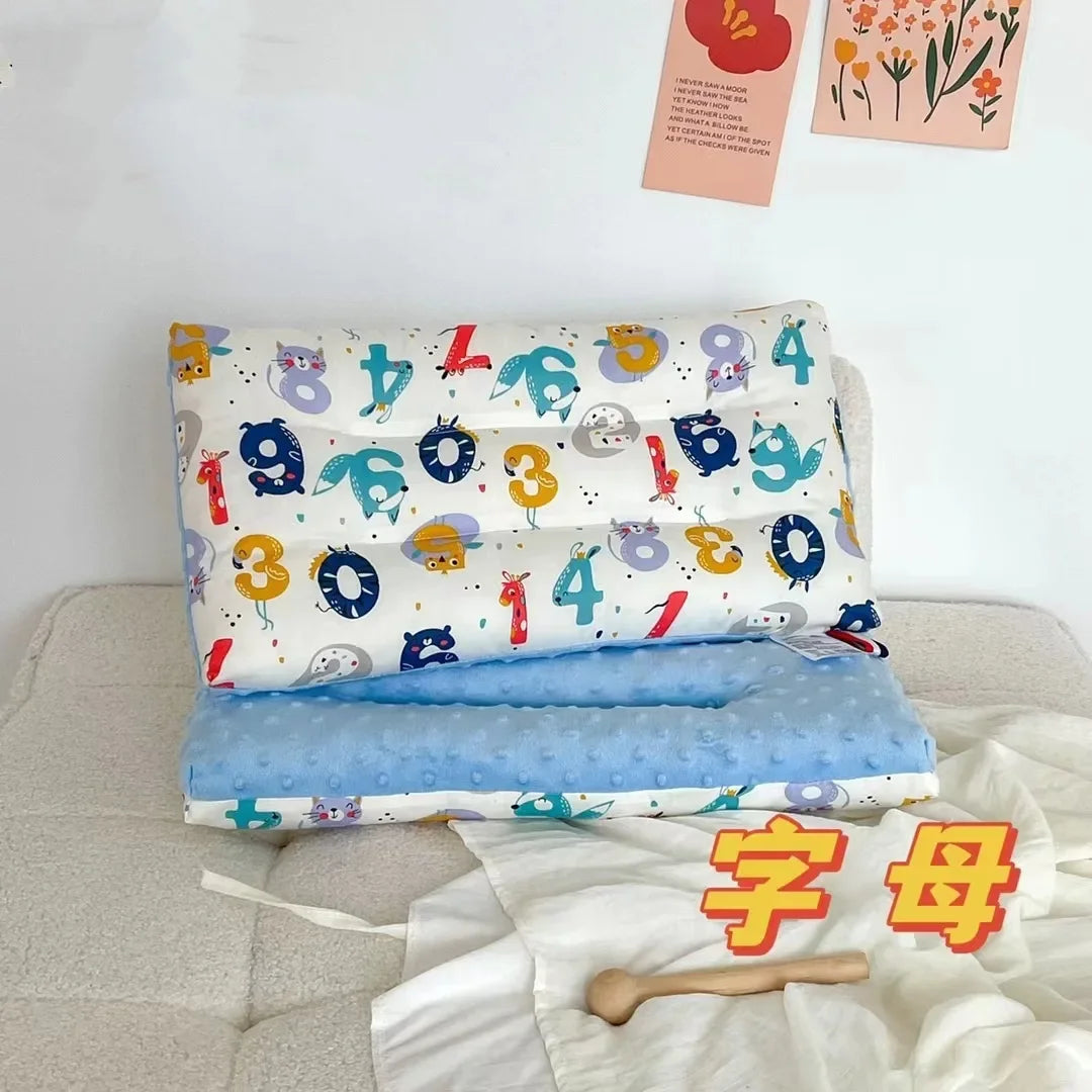 Soft Velvet Baby Sleep Pillow for Newborns